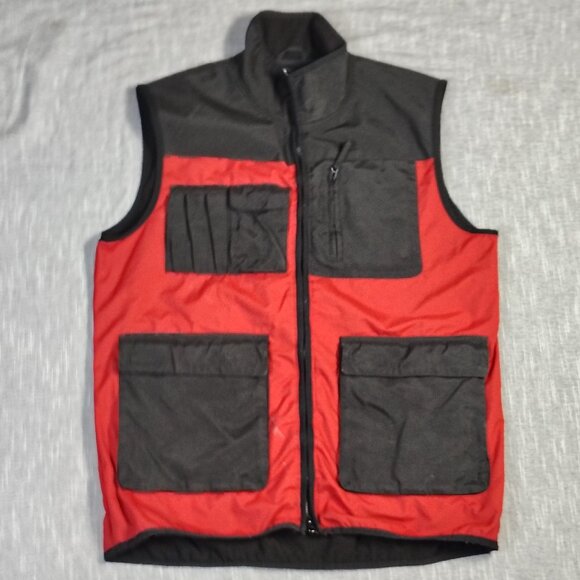 Duluth Trading Company Vest Men's Size Large Tall Fleece Lined Nylon Softshell - Picture 1 of 10